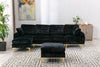 Coolmore Black Sectional  Sofa