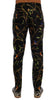 Black Bird Tree Print Silk Pants