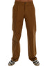 Brown Stretch Cotton Pants