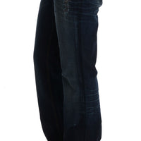 Blue Cotton Regular Fit Denim Jeans