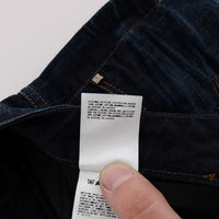 Blue Cotton Regular Fit Denim Jeans