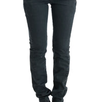 Gray Cotton Superslim Denim Jeans