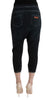 Black Cotton Stretch Baggy Jeans