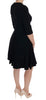 Black Viscose Shift Dress