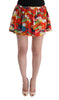 Multicolor Floral Print Beachwear Skirt