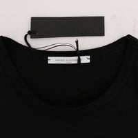 Black Cotton Crewneck T-Shirt