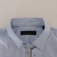 Blue Casual Cotton Regular Fit Shirt