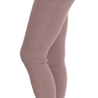 Pink Stretch Waist Tights Stockings