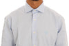 Blue Cotton Slim Fit Dress Shirt