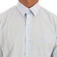 Light Blue Stretch Slim Fit Dress Shirt