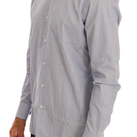 Light Blue Cotton Slim Fit Dress Shirt