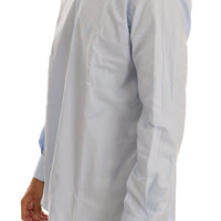 Light Blue Cotton Slim Fit Dress Shirt