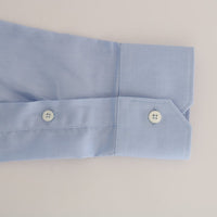 Light Blue Cotton Slim Fit Dress Shirt