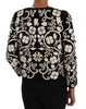 Black Baroque Floral Crystal Jacket