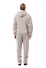 Gray Cotton Hooded Sweatsuit