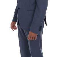 Blue Two Button Slim Fit Suit