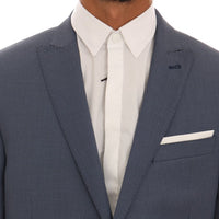 Blue Two Button Slim Fit Suit