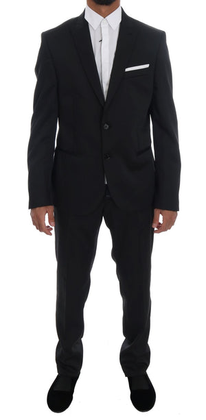 Black Two Button Slim Fit Suit