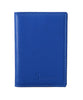 Blue Leather Bifold Wallet