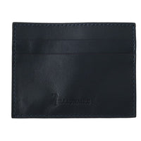 Blue Leather Cardholder Wallet