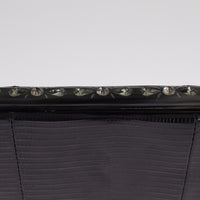 Bag Black Varano Lizard Shoulder Evening Party Clutch