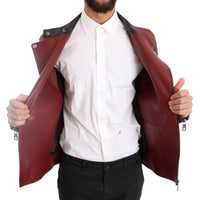 Red Leather Deerskin Jacket