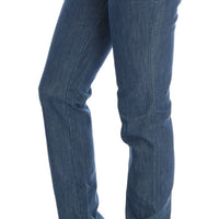 Blue Wash Cotton Slim Denim Jeans