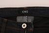 Dark Blue Cotton Slim Fit Jeans