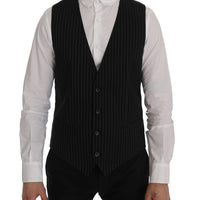 Black STAFF Cotton Striped Vest