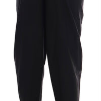 Black Wool Stretch Dress Pants