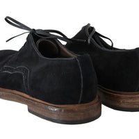 Black Suede Leather Formal Shoes