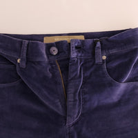 Purple Corduroy Stretch Bootcut Pants