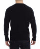 Red Black Wool Crewneck Sweater