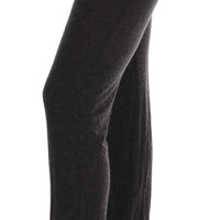 Gray Wool Stretch Pants