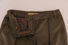 Brown Velvet Bermuda Shorts