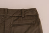 Brown Velvet Bermuda Shorts