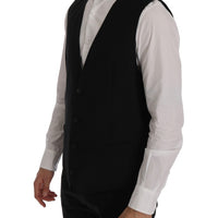 Black STAFF Wool Stretch Vest