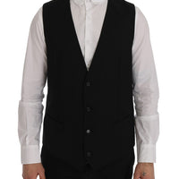 Black STAFF Wool Stretch Vest