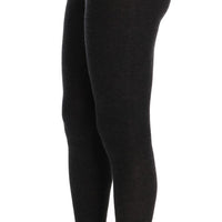 Gray Cashmere Stretch Tights