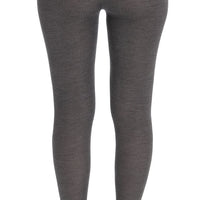 Gray Cashmere Stretch Tights