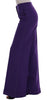 Purple Wool Flare Pants