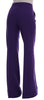 Purple Wool Flare Pants