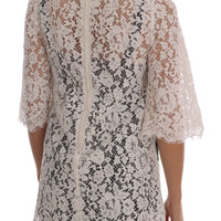 White Crystal Embellished Lace Blouse