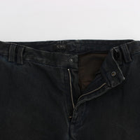 Blue Cotton Slim Pants Denim Jeans