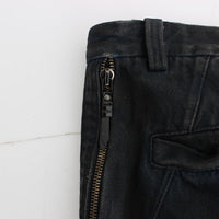 Blue Cotton Slim Pants Denim Jeans