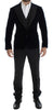 Blue Velvet Gray 3 Piece Slim Fit Suit