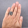 925 Sterling Silver Men's Handmade Ring Unique Vintage Design - Hull Hill