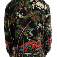 Multicolor Silk Jungle Print Shirt