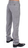 Gray Stretch Regular Straight Fit Pants