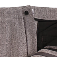 Gray Stretch Regular Straight Fit Pants